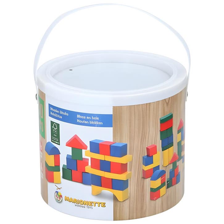 Set kleurrijke houten bouwblokken voor kinderen (50 stuks), Doe-het-zelf en Verbouw, Gereedschap | Handgereedschap, Nieuw, Ophalen of Verzenden