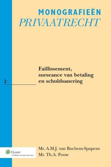 Faillissement surseance van betaling en schuld 9789013112634, Zo goed als nieuw