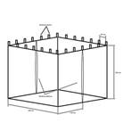 Insectennet 3 x 3 x 2 Beige, Ophalen of Verzenden, Nieuw