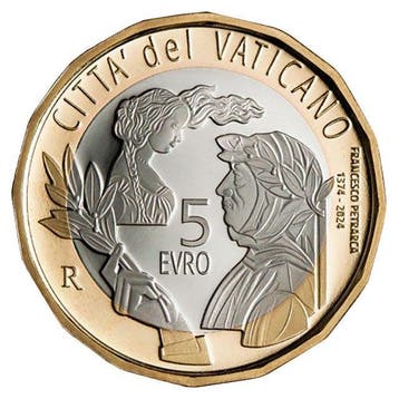 Vaticaan 5 Euro Petrarca 2024, Verzenden