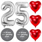 Jubileum decoratie pakket 25 jaar liefde zilver, Verzenden, Nieuw, Versiering, Geboorte of Huwelijk