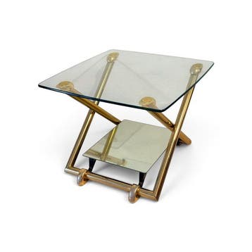 Bijzettafel - Messing - kantelbaar, Nieuw