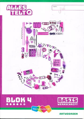 Alles Telt Q Antwoorden Werkschrift Basis blok 4 groep 5, Verzenden, Nieuw