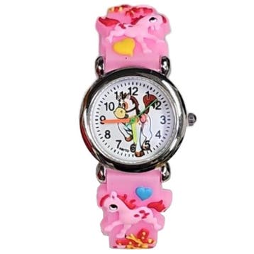 Fako - Kinderhorloge - 3D - Eenhoorn Jolly – Roze, Verzenden, Nieuw