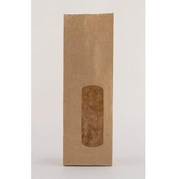 Blokbodemzak Papier Kraft 70 + 40 x 200mm 50st., Verzenden, Nieuw