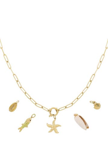 Diy-ketting van zeesterren (Hangerkettingen, Kettingen), Verzenden, Nieuw, Zilver, Overige materialen
