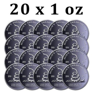 Verenigde Staten. 20 x 2027 1 oz Titanium Dont Tread on Me