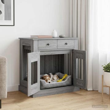 vidaXL Hond Bench Meubel Grijs Sonoma 80 x 47,5 x 80 cm, Verzenden, Nieuw