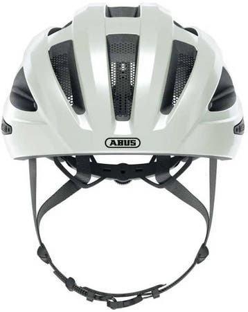 Fietshelm ABUS MACATOR pearl white M - 52-58 cm - wit -, Ophalen of Verzenden, Zo goed als nieuw, Abus