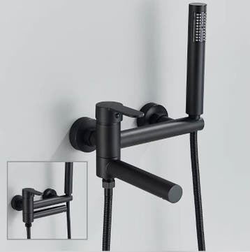 Waterval Badkraan, Douche Systeem - Mat zwart, chroom, goud, Verzenden, Nieuw, Chroom, Kraan