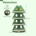 LIVSK Hoekboekenkast Kinder - 4 Laags Kerstboom Design met S, Boeken, Verzenden, Nieuw