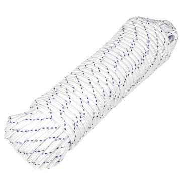 Touw wit/blauw 8 mm x 30 m, Ophalen of Verzenden, Nieuw