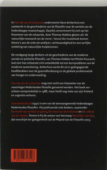 Het rijk van de schaarste 9789026318108 Hans Achterhuis, Verzenden, Zo goed als nieuw, Hans Achterhuis