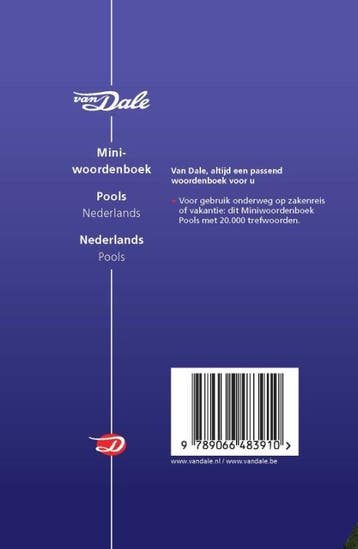 Van Dale Miniwoordenboek / Pools / Van Dale Miniwoordenboek, Boeken, Woordenboeken, Verzenden, Zo goed als nieuw