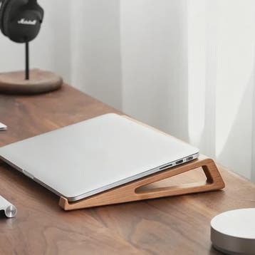Houten Laptop Standaard - Verhoogt en Koelt je Notebook, Verzenden, Nieuw