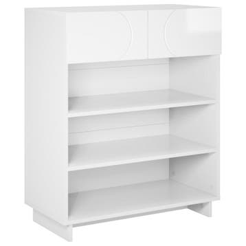 vidaXL Schoenenkast 73 x 38 x 87,5 cm Bewerkt hout Hoogglans, Verzenden, Nieuw