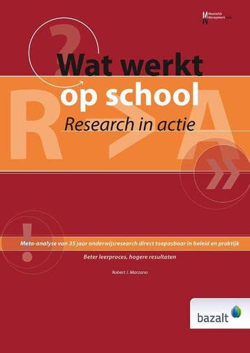 9789461181831 Wat werkt op school | Tweedehands, Boeken, Verzenden, Zo goed als nieuw, Robert J. Marzano
