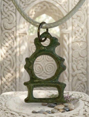 Keltisch Brons Prachtige amulet-hanger. In uitstekende