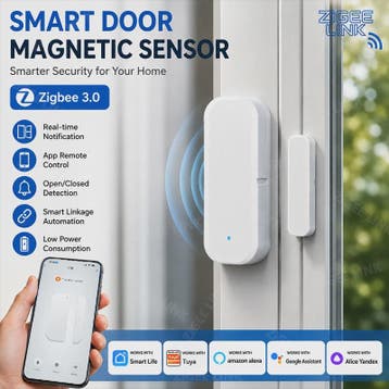 Zigbee 3.0 Deur- en Raamsensor - Slimme Beveiliging met App, Verzenden, Nieuw