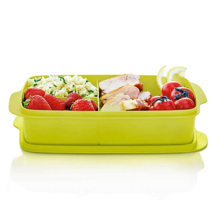 Tupperware Vakjeslunchbox Lime, Huis en Inrichting, Keuken | Tupperware, Nieuw, Ophalen of Verzenden