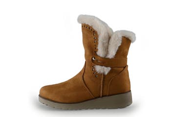 Skechers Enkellaarzen Meisjes in maat 35 Cognac, Verzenden, Jongen of Meisje, Schoenen, Skechers