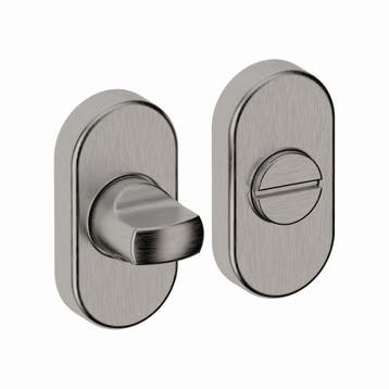 Shuffle toilet-/badkamersluiting ovaal - RVS, Doe-het-zelf en Verbouw, Hang- en Sluitwerk, Verzenden, Nieuw