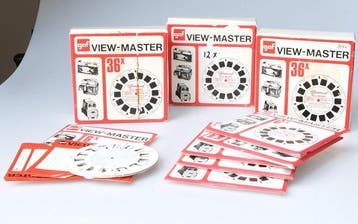 GAF 84 View-master reels en hoesjes ( New Old Stock)