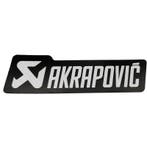 Akrapovi Sticker - Zwart / Zilver - Hittebestendig, Ophalen of Verzenden, Nieuw