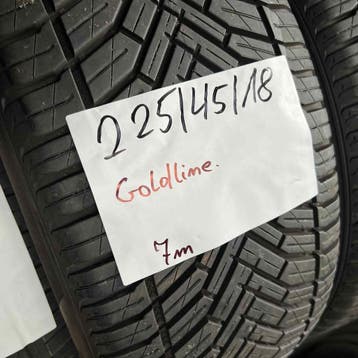 2 x GoldLine 225-45-18 4 Seizoenbanden 7mm, 18 inch, Gebruikt, Ophalen of Verzenden, All Season