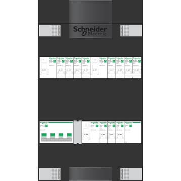 Schneider groepenkast 3 fase met 9 groepen + fornuisgroep en, Ophalen of Verzenden, Nieuw, Groepenkast