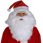 Pruik en Baard Santa Pluche, Kleding | Dames, Ophalen of Verzenden, Nieuw