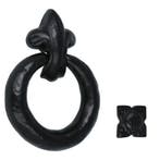 Deurklopper ring, ijzer zwart, Verzenden, Nieuw