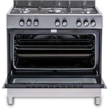 Gasfornuis 90 cm Everglades, Witgoed en Apparatuur, Fornuizen, Verzenden, 60 cm of meer, Energieklasse A of zuiniger, Gas