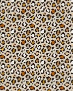 Polyester/Katoen Panter Beige, Nieuw, Beige