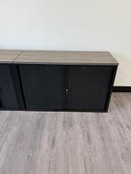 Lage zwarte roldeurkast/archiefkast - 80/120/45 cm - nieuw, 100 tot 150 cm, Verzenden, Zo goed als nieuw, Minder dan 100 cm
