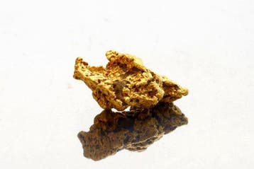 Goud Nugget uit Frans-Guyana of Suriname, 1,048 gram- 1.05 g