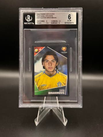 Beckett Bgs 6 Panini Zlatan Ibrahimovic Euro 2004 #197, Verzenden, Zo goed als nieuw, Losse kaart