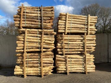 Robinia palen kastanje palen kastanjehekwerk robinia hekwerk, Palen, Nieuw, Ophalen of Verzenden, Hardhout