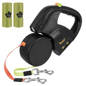 Dubbele Hondenriem voor 2 Honden – Automatische Rollijn 2 x, Dieren en Toebehoren, Ophalen of Verzenden, Nieuw