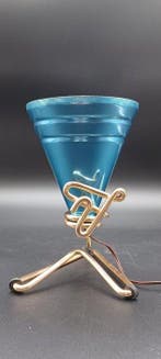 Rinnovel - Ettore Sottsass - Tafellamp - Aluminium, blauw, Antiek en Kunst