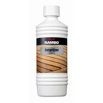 Rambo Ontgrijzer Hout - Blank - 0,5 liter (Rambo Beits), Overige kleuren, Nieuw, Beits, Ophalen of Verzenden