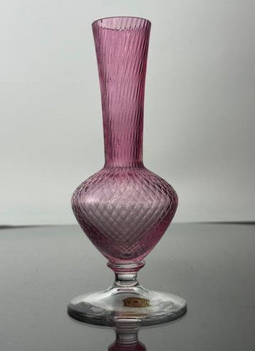 Val Saint Lambert - Vaas - Glas - Vaas roze VSL