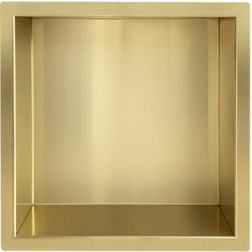 Wiesbaden Demis Inbouwnis - 30x30x7cm - Geborsteld Messing, Ophalen of Verzenden, Nieuw, Rvs