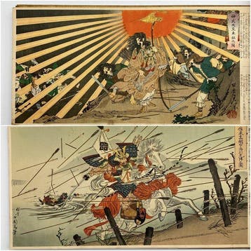 Kokushi Meiga Shuppan-kai - A rare lithograph album -