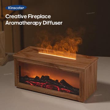Sfeervolle Vuurhaard Aroma Diffuser met Luchtbevochtiger en, Huis en Inrichting, Woonaccessoires | Overige, Verzenden, Nieuw