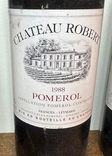 1988 Chateau Robert - Pomerol, Bordeaux - 6 Flessen (0.75, Nieuw