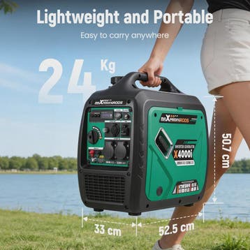 Stille Draagbare Omvormer Generator 3000W - Ideaal voor Camp, Verzenden, Nieuw