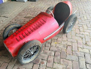Model raceauto - pedalauto retro racewagen - Kunstwerk, Antiek en Kunst