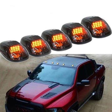 Set van 5 smoke toplichten 24 led oranje HQ, Verzenden, Nieuw