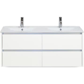 Dante Badmeubelset 120 cm - Wit Hoogglans - Keramische, Huis en Inrichting, Ophalen of Verzenden, Nieuw
